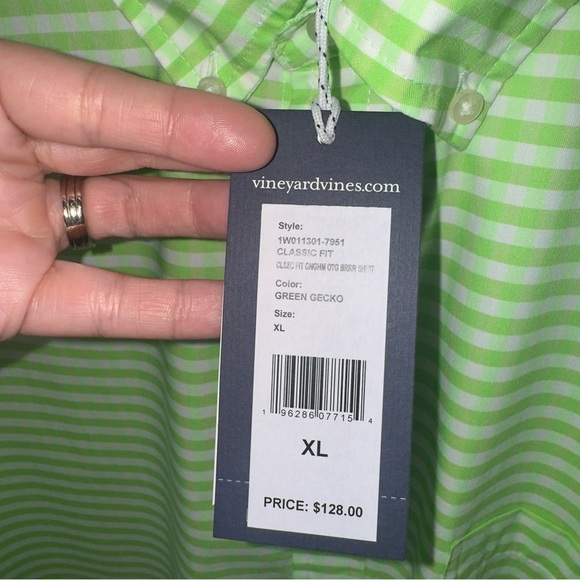 Vineyard Vines NWT Mens On the Go Performance Button Down Shirt - Picture 5 of 9